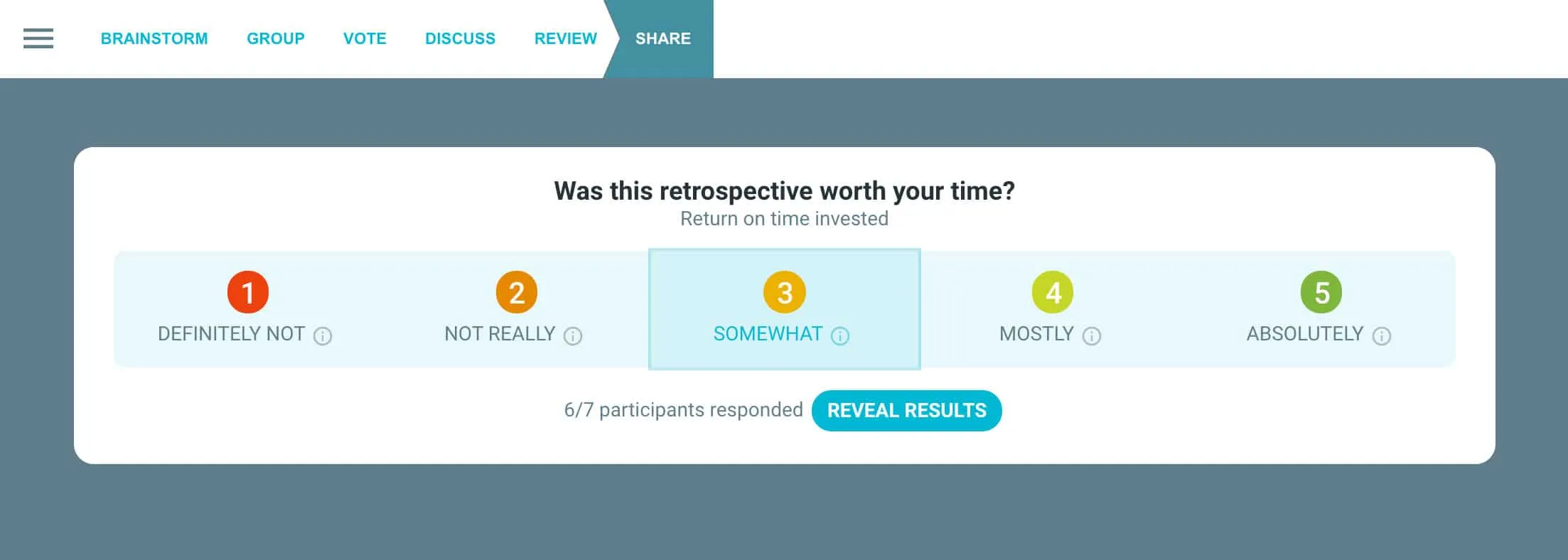 Rendement op geïnvesteerde tijd (ROTI) – TeamRetro Resultaten van het rendement op geïnvesteerde tijd – TeamRetro