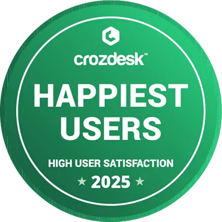 Crozdesk High User Satisfaction 2025