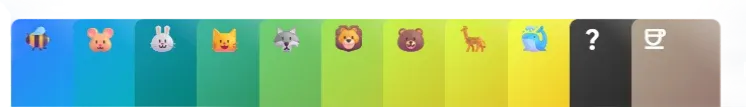 Custom animal estimation deck in TeamRetro