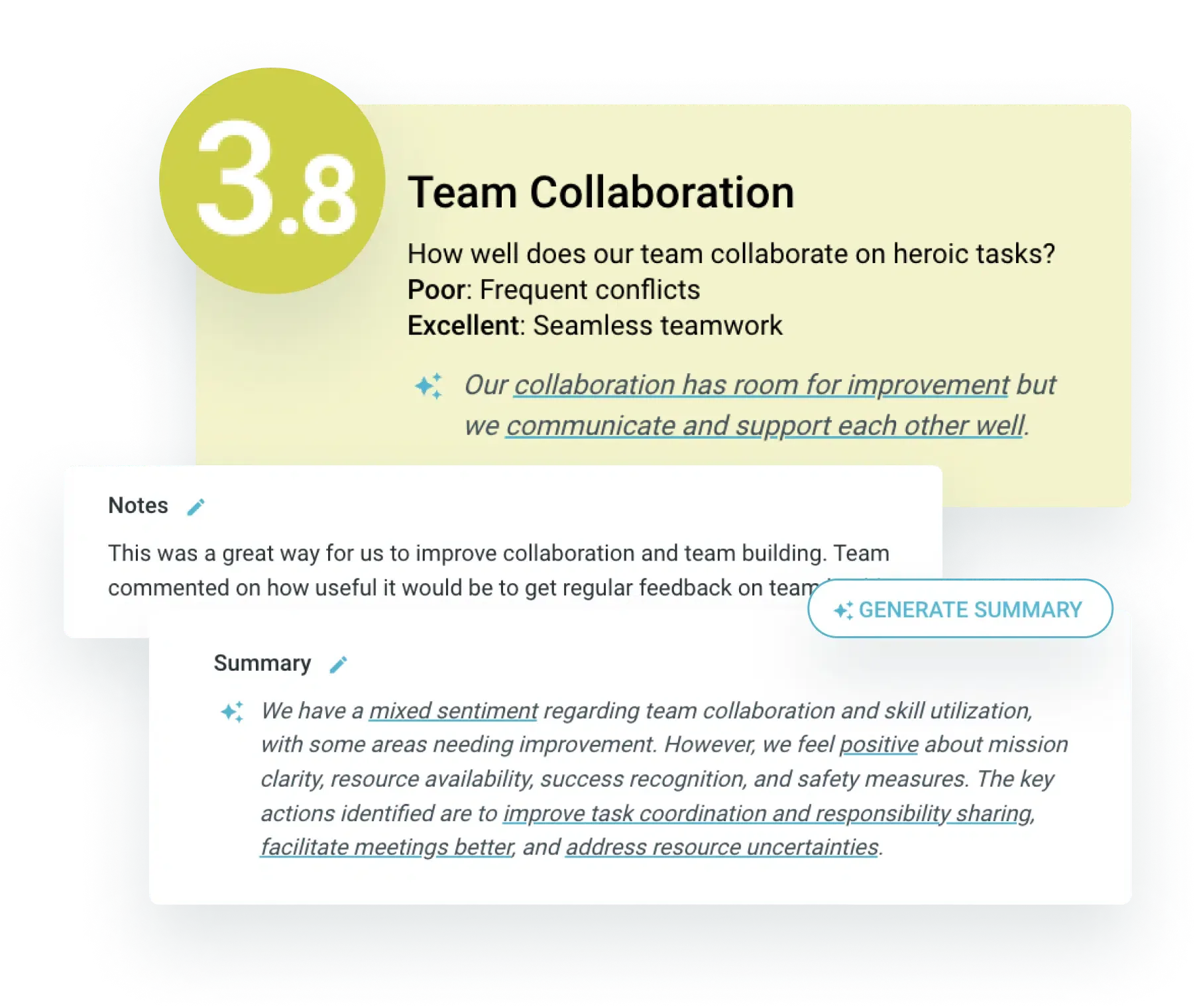 Create agile maturity assessment summaries in seconds in TeamRetro