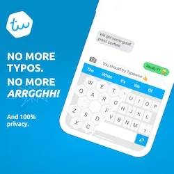 Aplicativo de teclado para smartphones Typewise