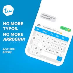 Aplicativo de teclado para smartphones Typewise