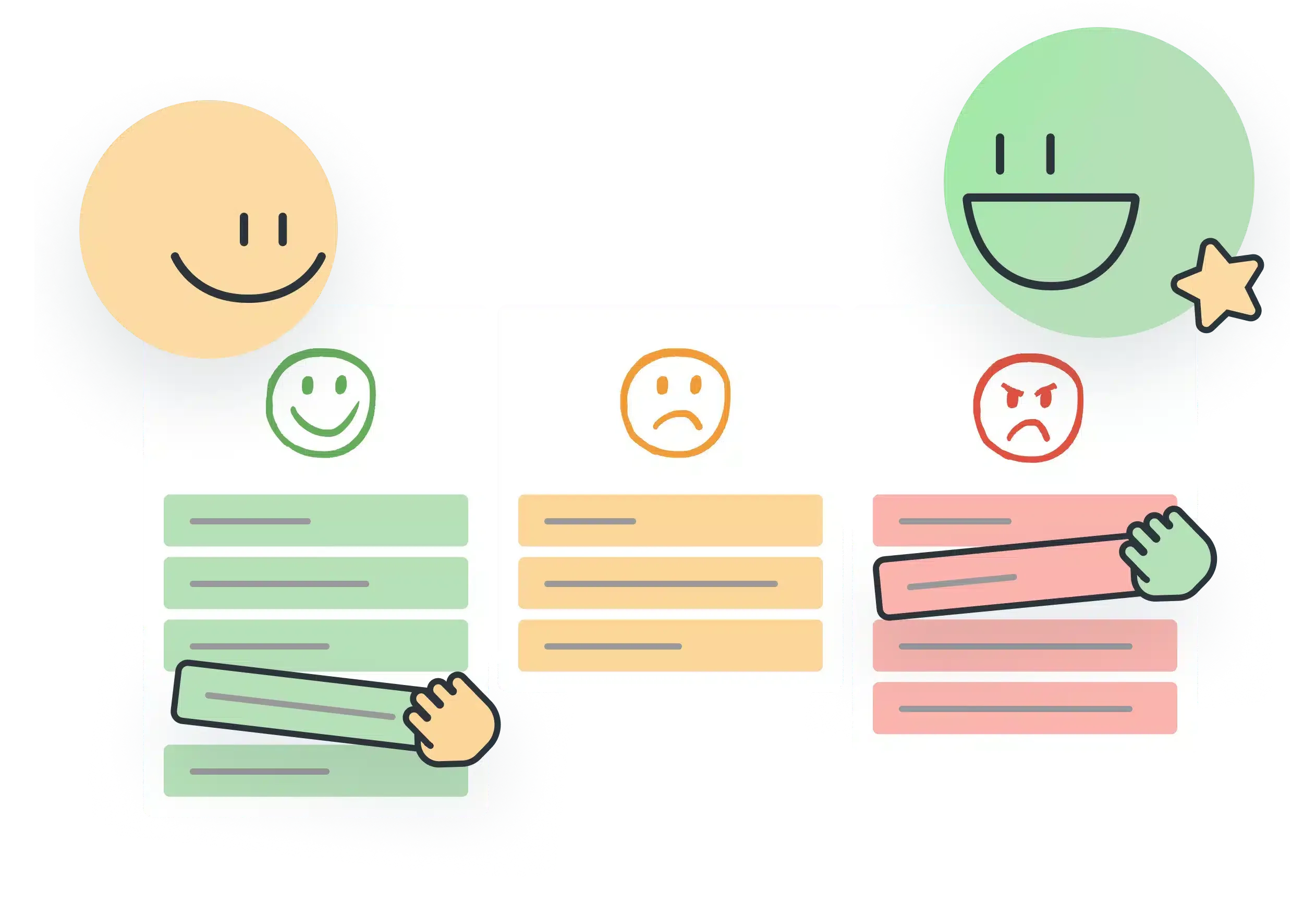 Project managers running a collaborative retrospective in TeamRetro