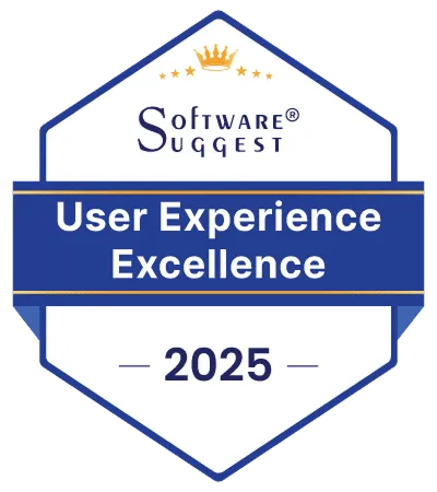 SoftwareSuggest 2025 User Experience Excellence Award