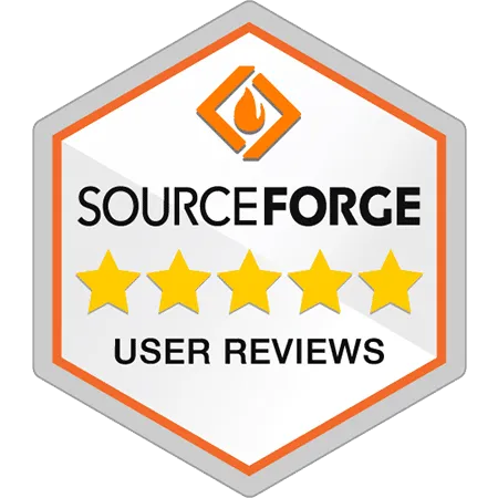 SourceForge review badge