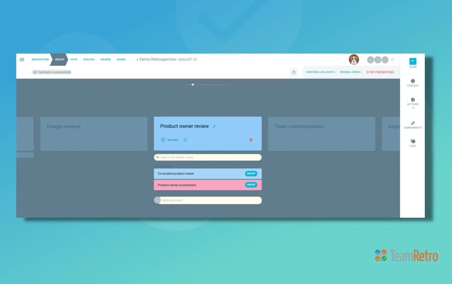 TeamRetro-futurespective-process-generate-insights-image