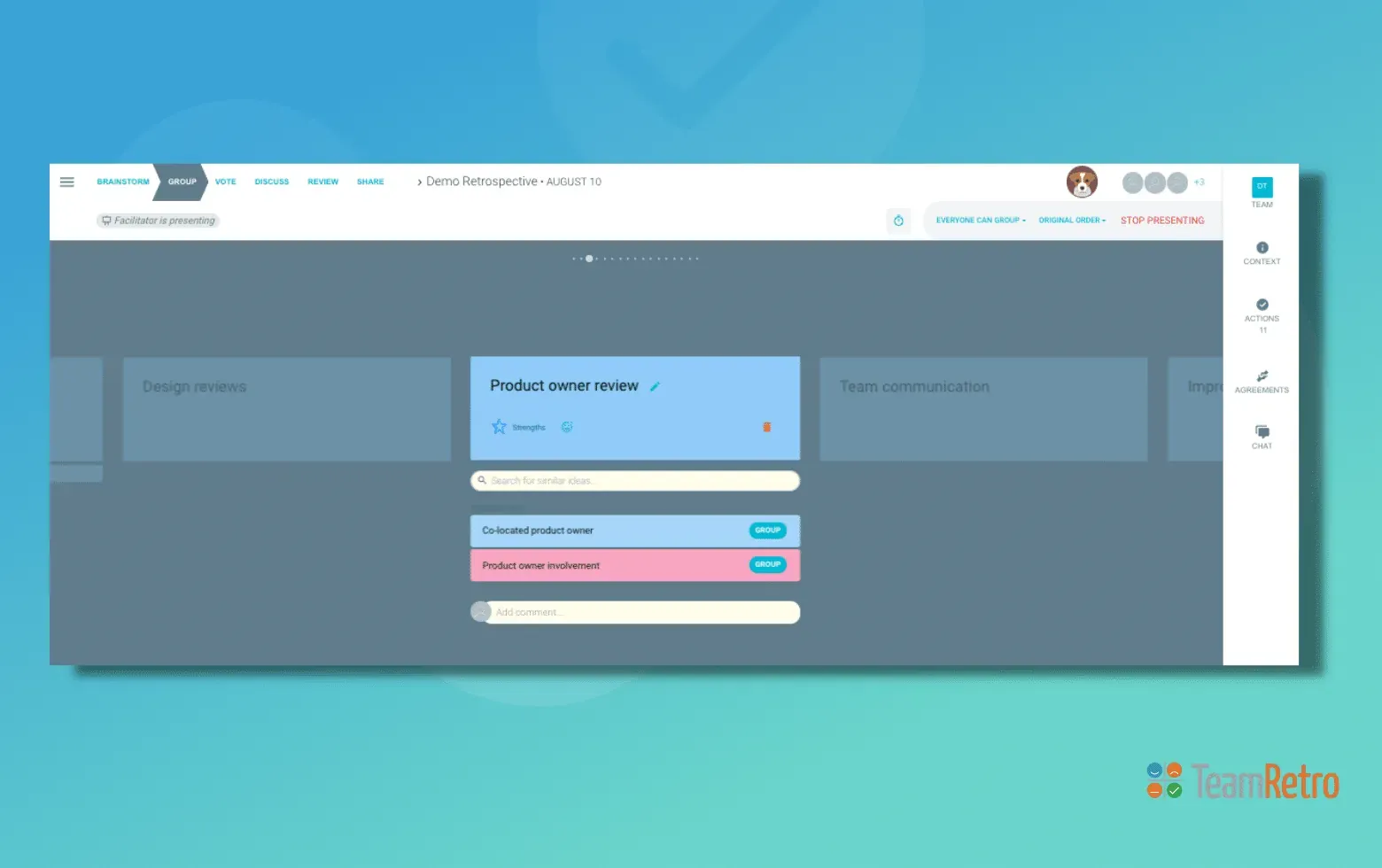 TeamRetro-futurespective-process-generate-insights-image