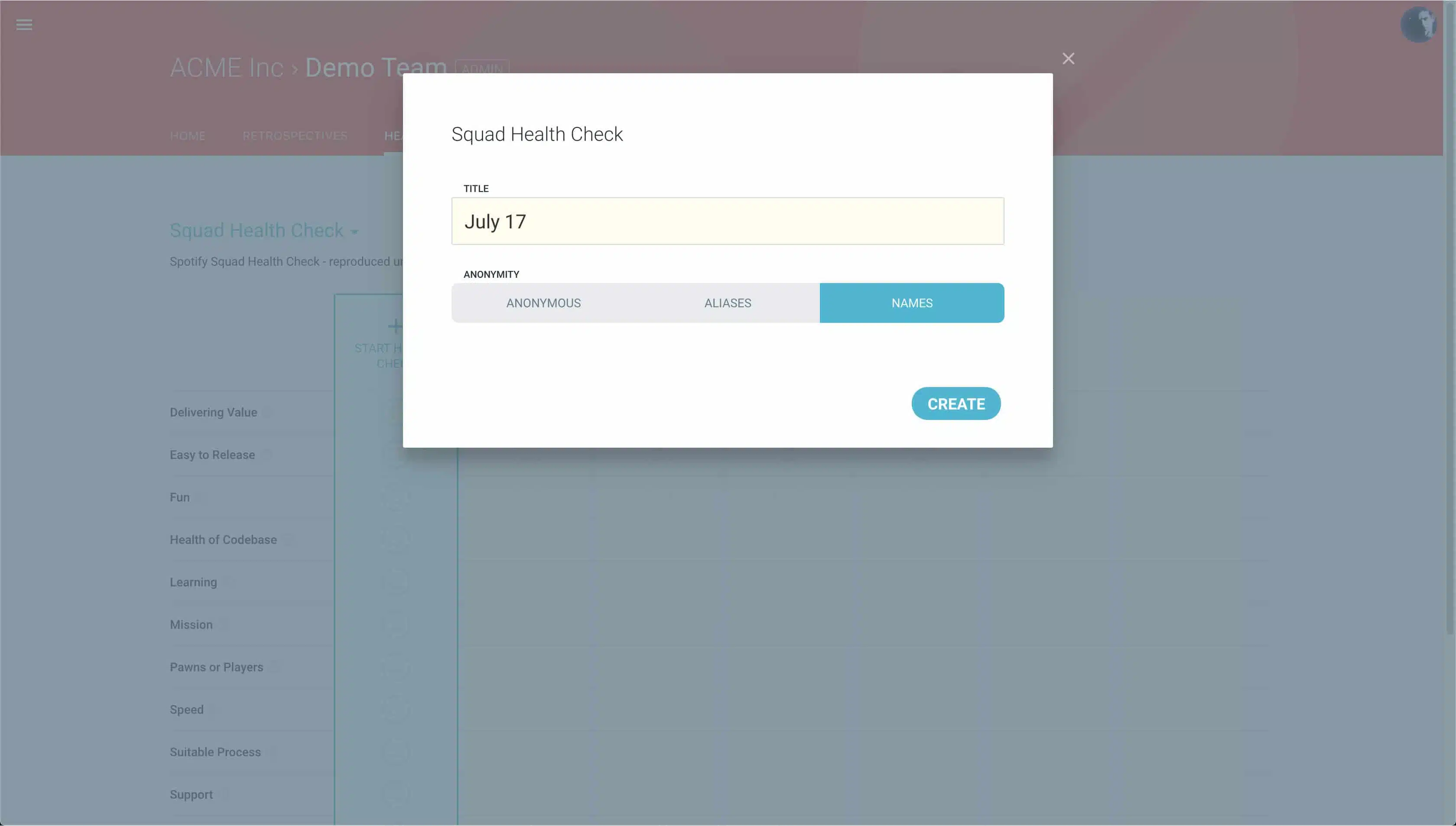 Start Health Check