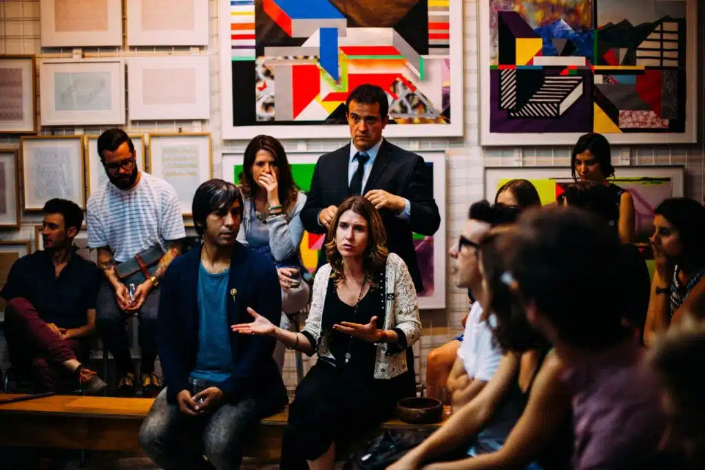 Photo by Antenna people meeting in room