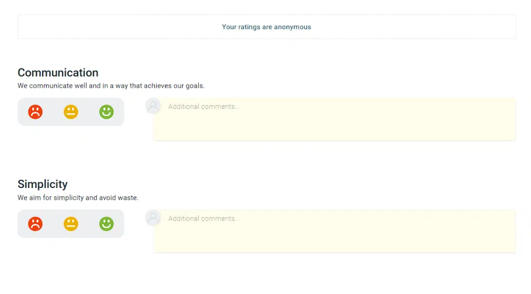 TeamRetro Extreme Programming Survey mit Praxisbewertungen