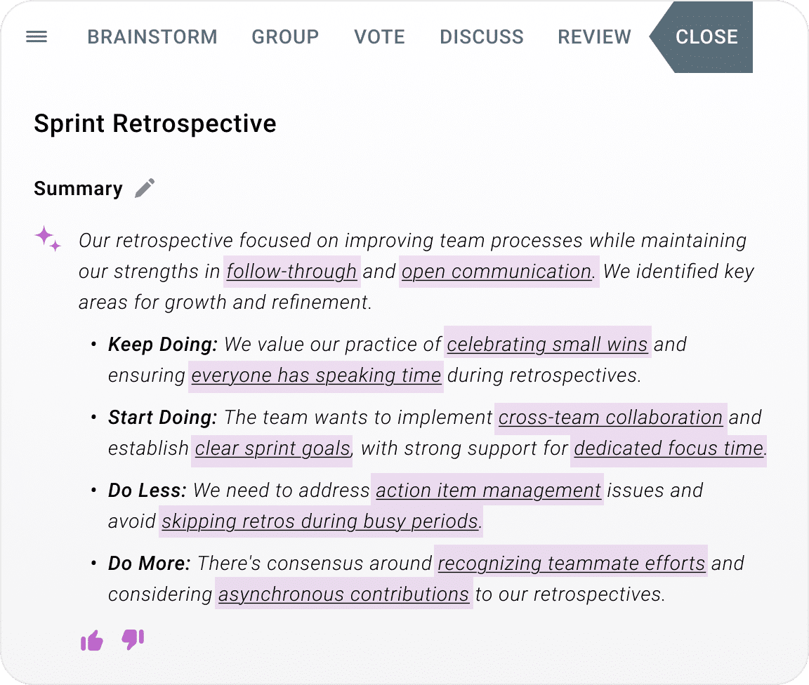 Auto Summarize Meetings and Comments Image